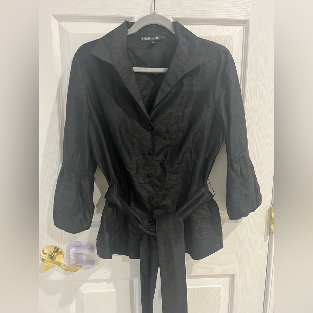 Lafayette 148 100% Silk Blouse